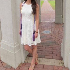 ✨beautiful white lace midi dress